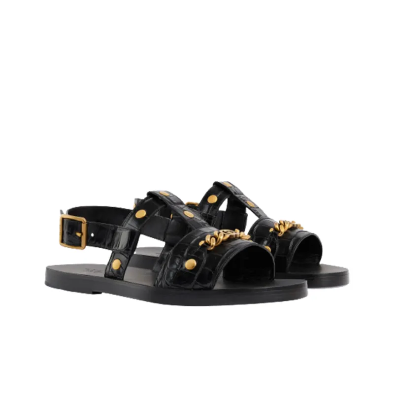 GUCCI Nojum Strap Sandals Men's Black-2