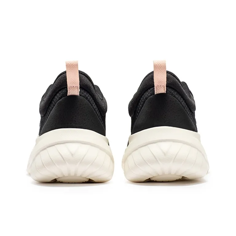 361° NFO Cushioning Breathable Low Top Running Shoes Women's Black Pink-3