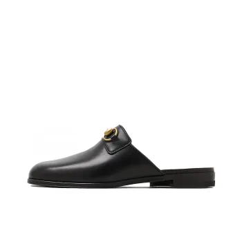 GUCCI Closed Toe Slippers Men's Black