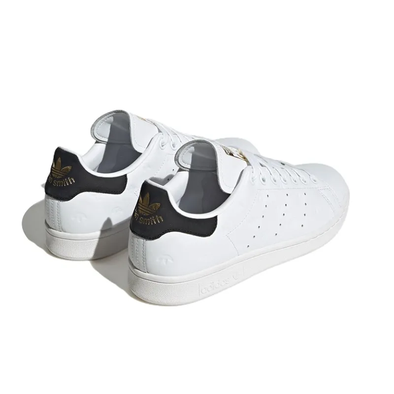 Adidas Stan Smith 'Allover Debossed Trefoils White Black' Women's-3