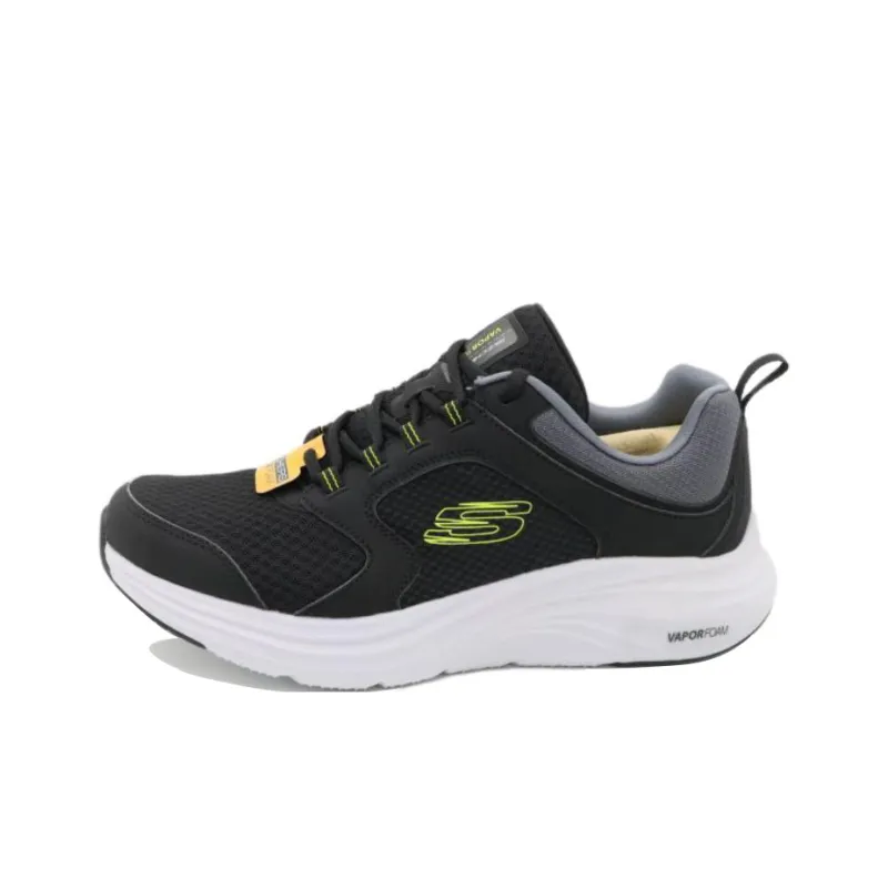 Skechers Vapor Foam Anti Slip Wear Resistant Low Top Casual Running Shoes Men's Black-0