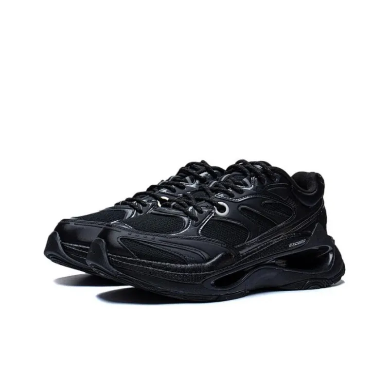 LiNing Beyond Infinity Durable Breathable Low Top Casual Shoes Men's Black-2