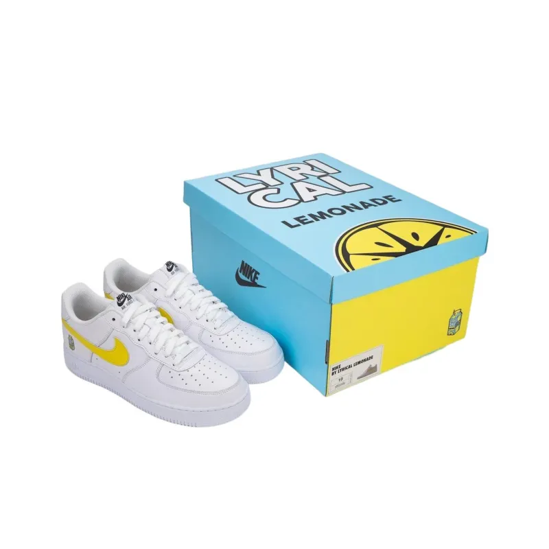 Nike X Lyrical Lemonade Air Force 1 Low 'White Yellow'-2