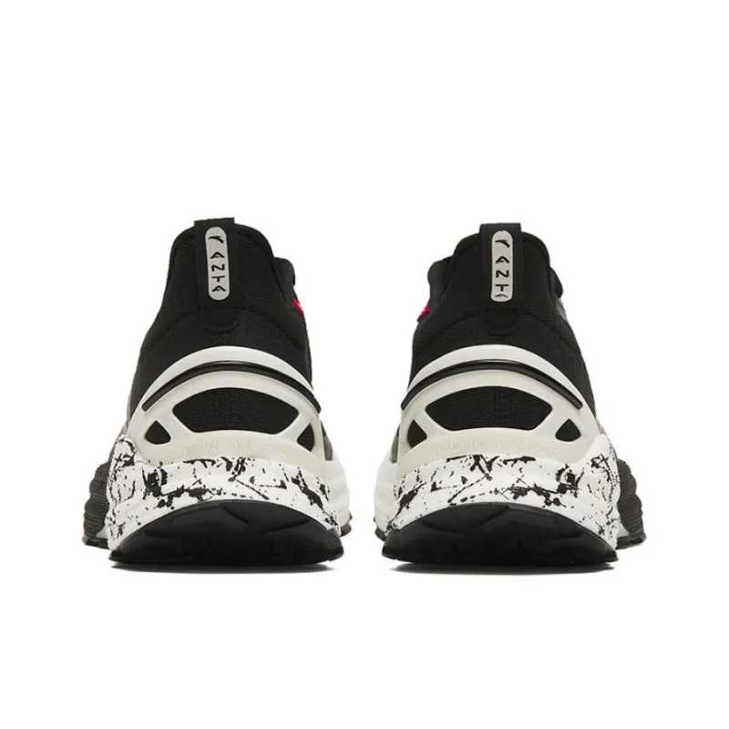 Anta Gen 3.0 Cushioning Anti-Slip And Wear-Resistant Rebound Low-Top Running Shoes Men's Black White-3