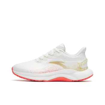 Anta Gen 3.0 Lite Anti Slip And Wear Resistant Breathable Low Top Running Shoes Women's White Red