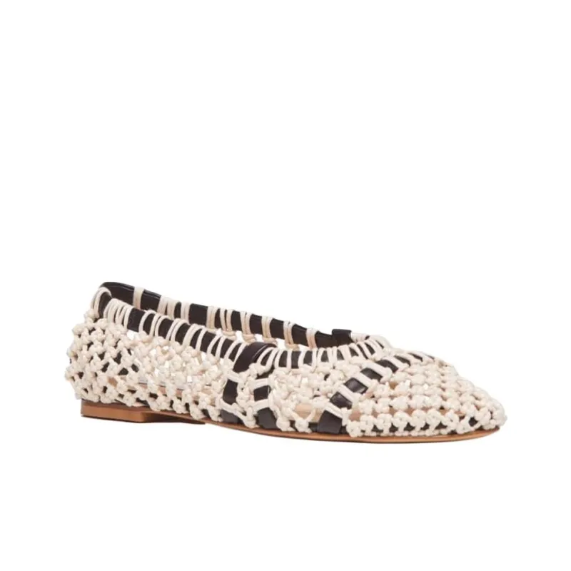 GABRIELA HEARST Armar Ballerina Casual Single Shoes Women's Cream White-2