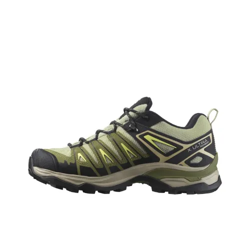 SALOMON X Ultra Pioneer Hiking / Trekking Shoes Women's Low-Top Green/Black