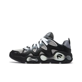 FILA FUSION VERTICAL Slip Resistant Cushioning Low Top Basketball Shoes Men's Silver Gray Black