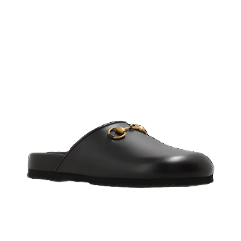 GUCCI Women's Horsebit Slipper 'Black' Women's-2
