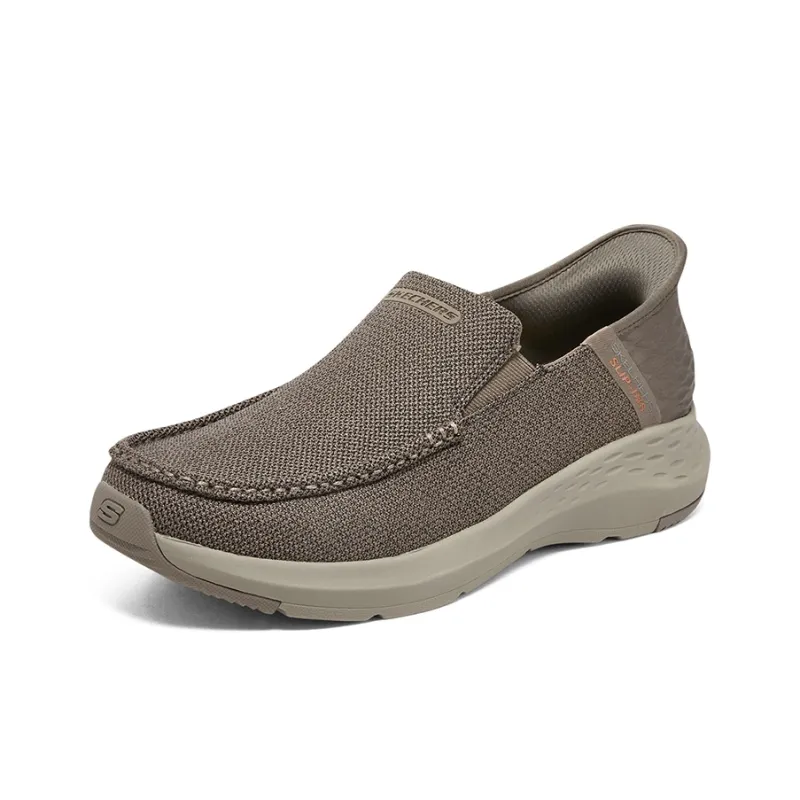 Skechers Slip Ins Durable Cushioning Support Low Top Casual Shoes Men's Brown-2