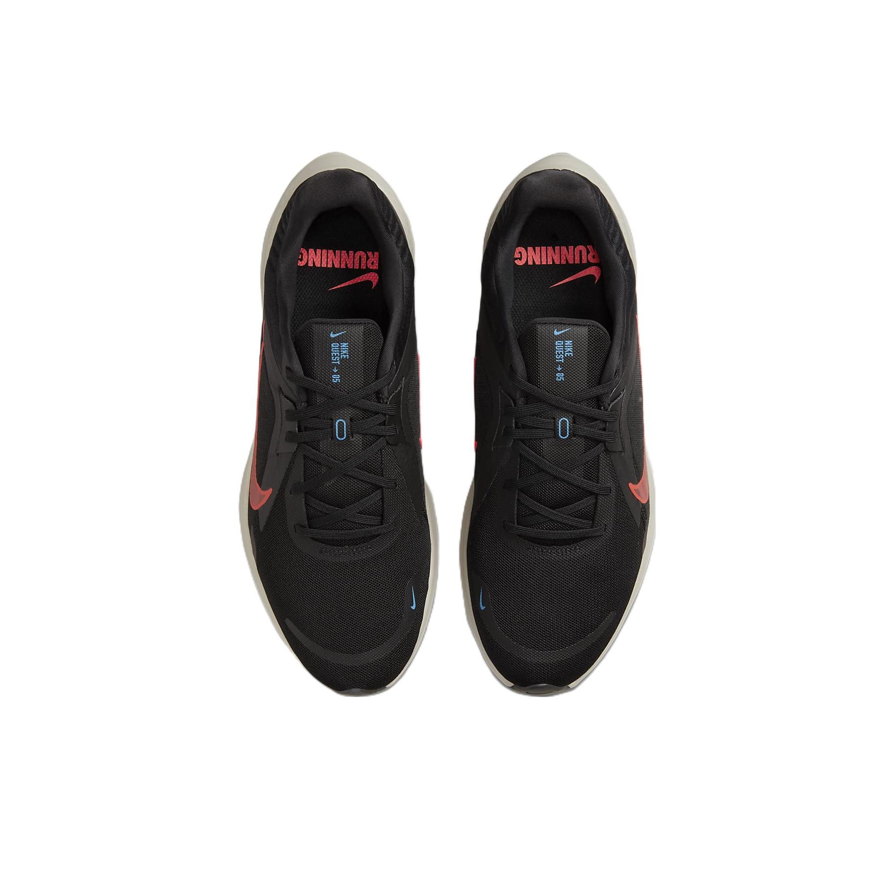 Nike Quest 5 'Black Bright Crimson' US M 10.5 - POIZON