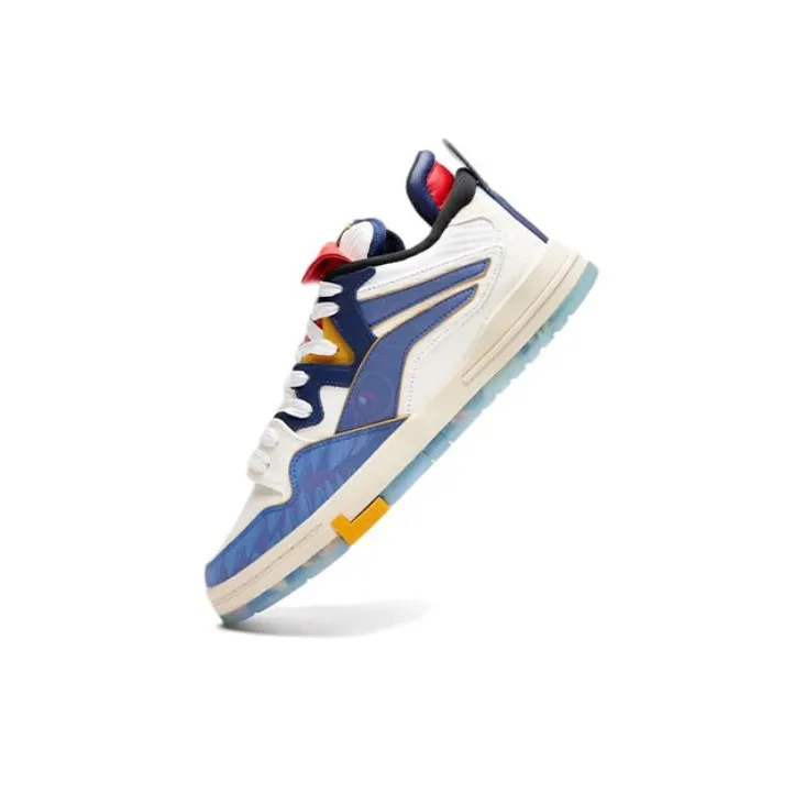LiNing Wave Pro Year Beast Slip Resistant Cushioning Wear Resistant Low Top Skateboard Shoes Men's Blue White-3
