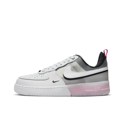 Nike Air Force 1 Low React White Black Pink Spell