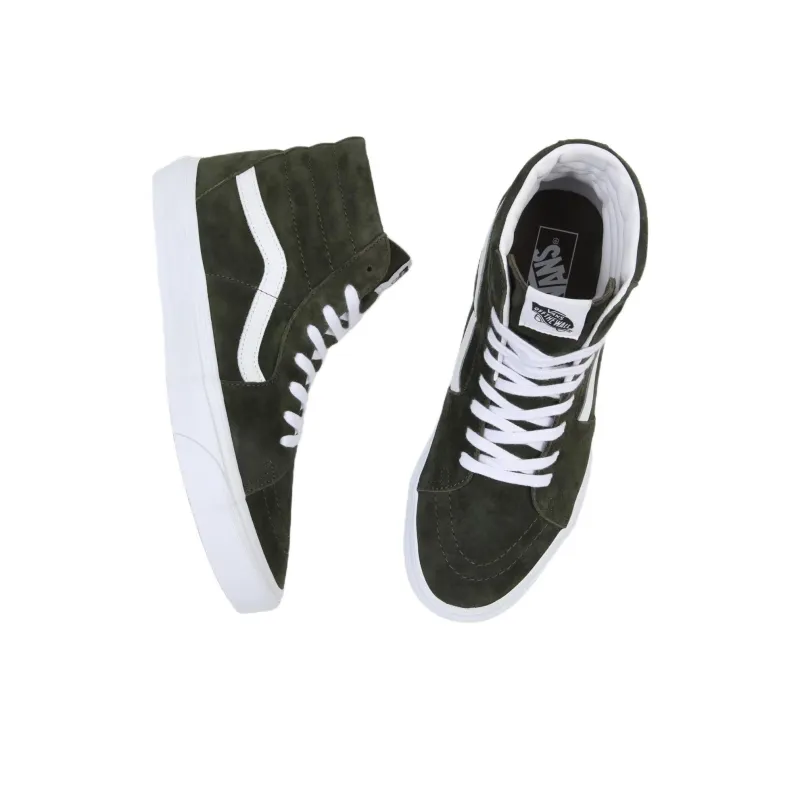 Vans SK8 HI Zamszowe Pig Suede Green-3