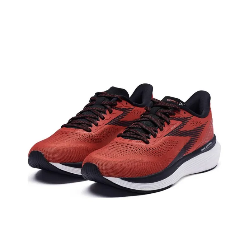 361° Spire 5 Anti-Slip And Wear-Resistant Lightweight Low-Top Running Shoes Men's Red Black-2