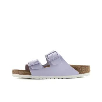 Birkenstock Arizona Vegan Birkibuc 'Lavender Fog'