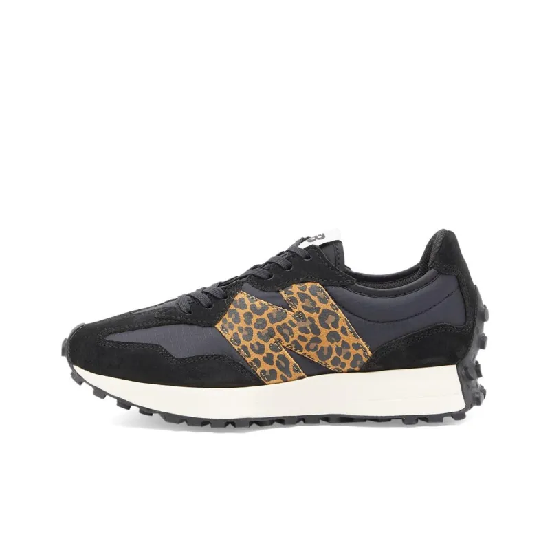 New Balance 327 Black Leopard Print White Women's-0