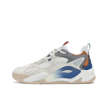 XTEP Liekong 2.0 Anti Slip Wear Resistant Low Top Casual Shoes Men's Milk Tea White