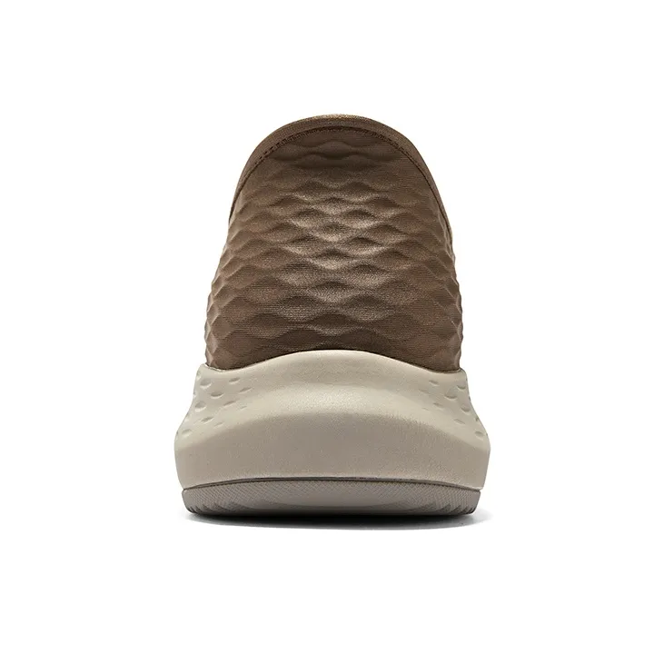 Skechers Slip Ins Slip Ins Technology Wear Resistant Low Top Casual Shoes Men's Brown-3