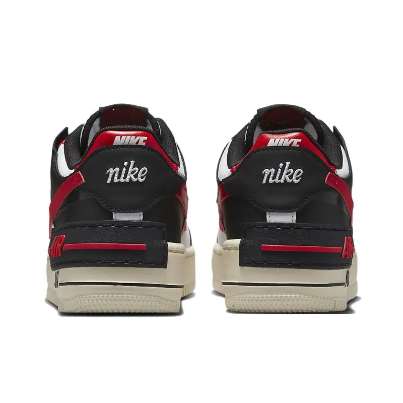 Nike Air Force 1 Low Shadow Summit White University Red Black Women's-4
