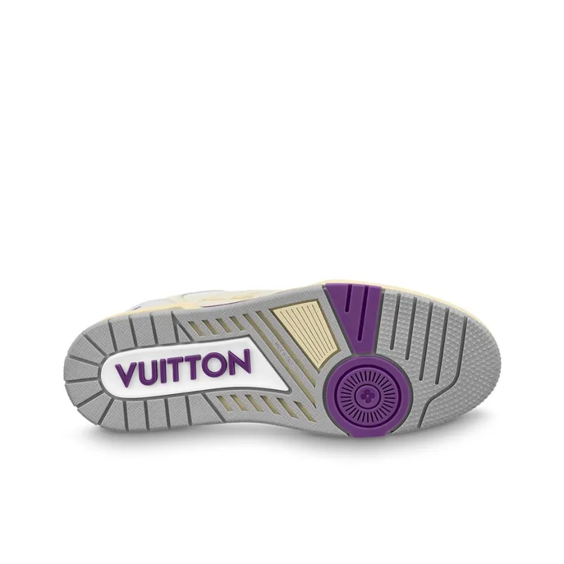 LOUIS VUITTON Lv Trainers 'Purple Mesh'-4