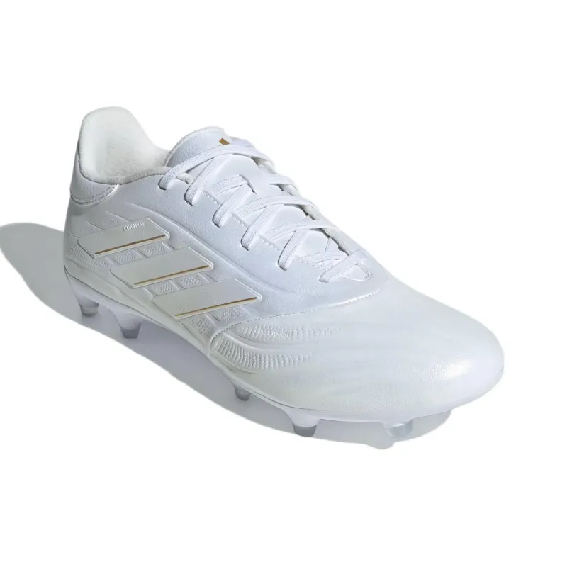 Adidas COPA PURE 2 FG Rubber Long Studs Firm Ground Anti Slip Wear Resistant Soccer Shoes Unisex White-2
