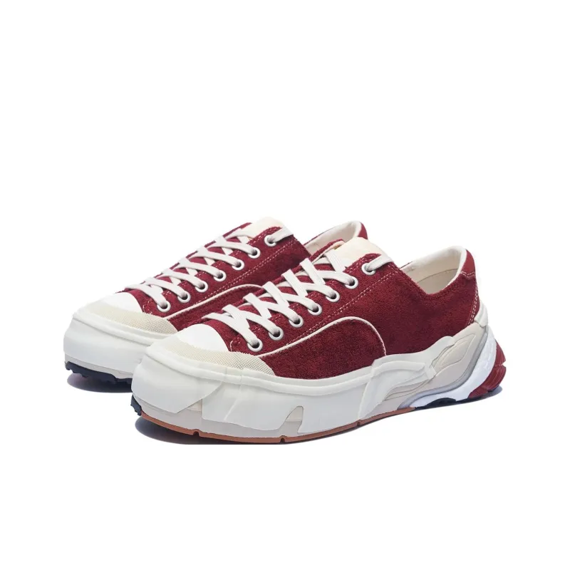 LiNing Wuji Durable Breathable Low-Top Casual Shoes Men's Deep Rich Red-2