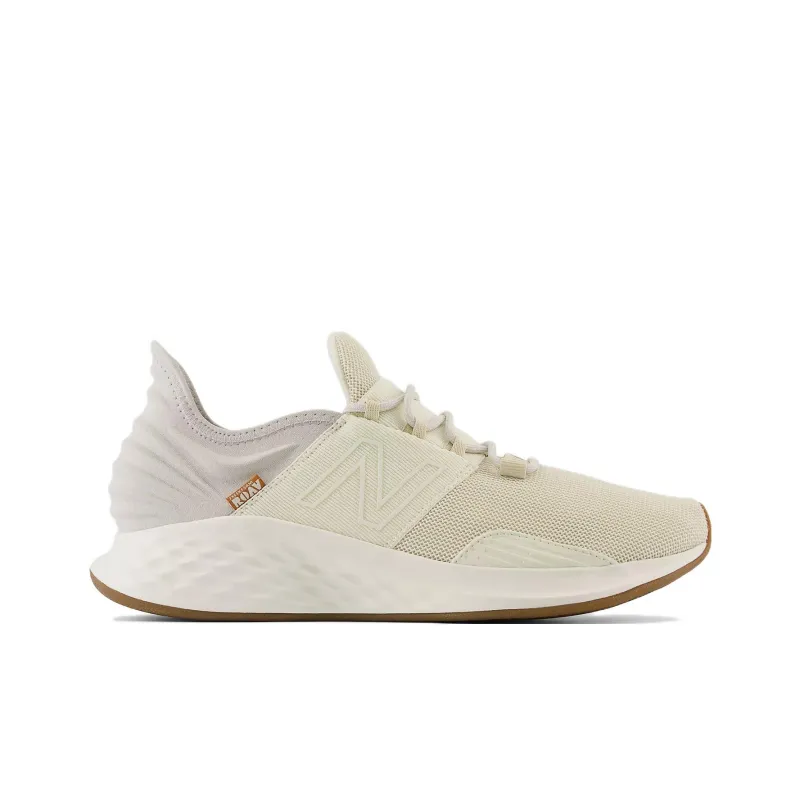 New Balance Fresh Foam Roav Anti-Slip Wear-Resistant Low-Top Running Shoes Beige Gray Yellow-1
