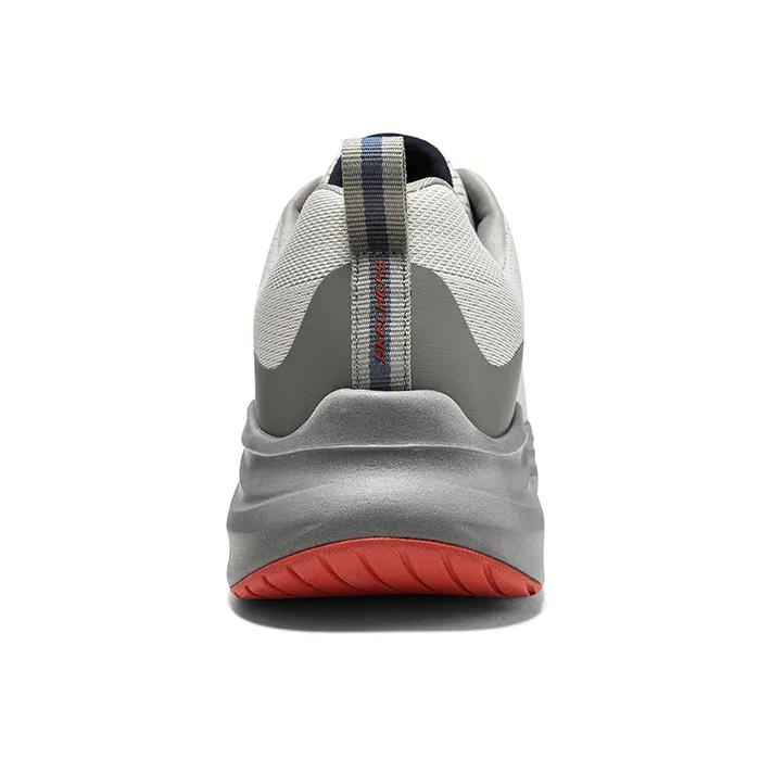 Skechers Vapor Foam Cloud Trace Anti Slip Wear Resistant Low Top Casual Shoes Men's Gray Orange-4