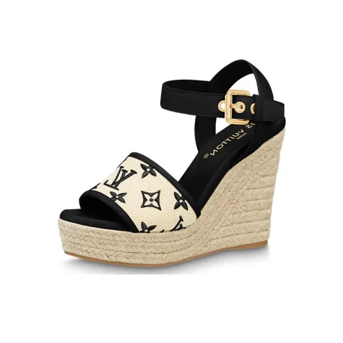 LOUIS VUITTON Starboard Strap Sandals Women's Beige