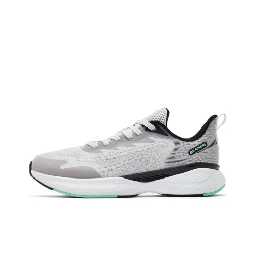 QIAODAN Flying Shadow Team1.0 Running Shoes Men Low-Top Gray/Black