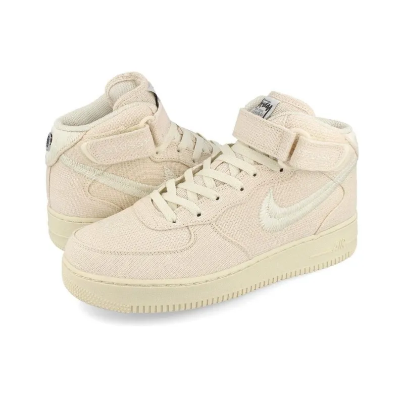 Nike Air Force 1 Mid Stussy Fossil-2