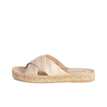 OFF WHITE Diag Rubber Sole Slide Slippers Women's Beige