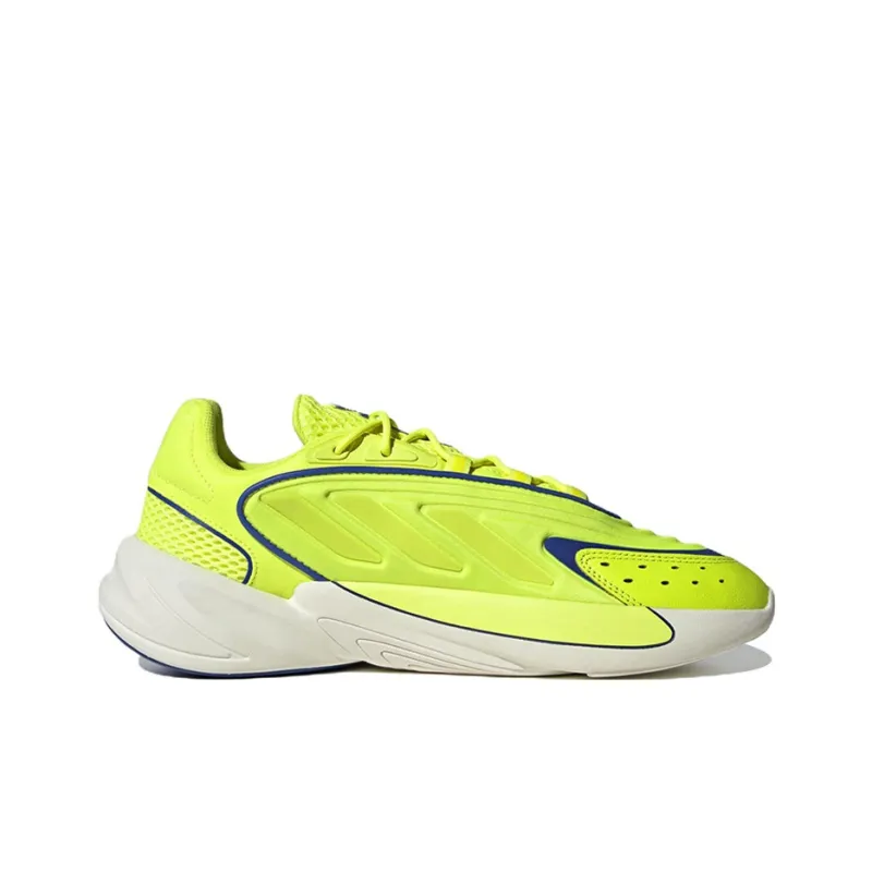 Adidas Originals Ozelia Anti Slip Wear Resistant Low Top Casual Shoes Unisex Yellow Blue-1