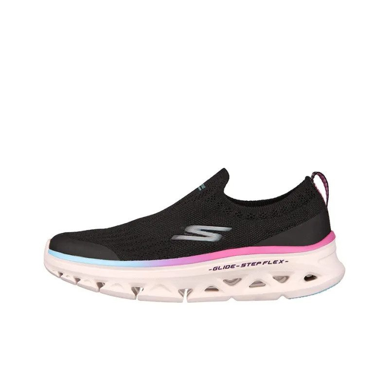 Skechers Glide Step Running Shoes Women's Low-Top Black/Pink-0