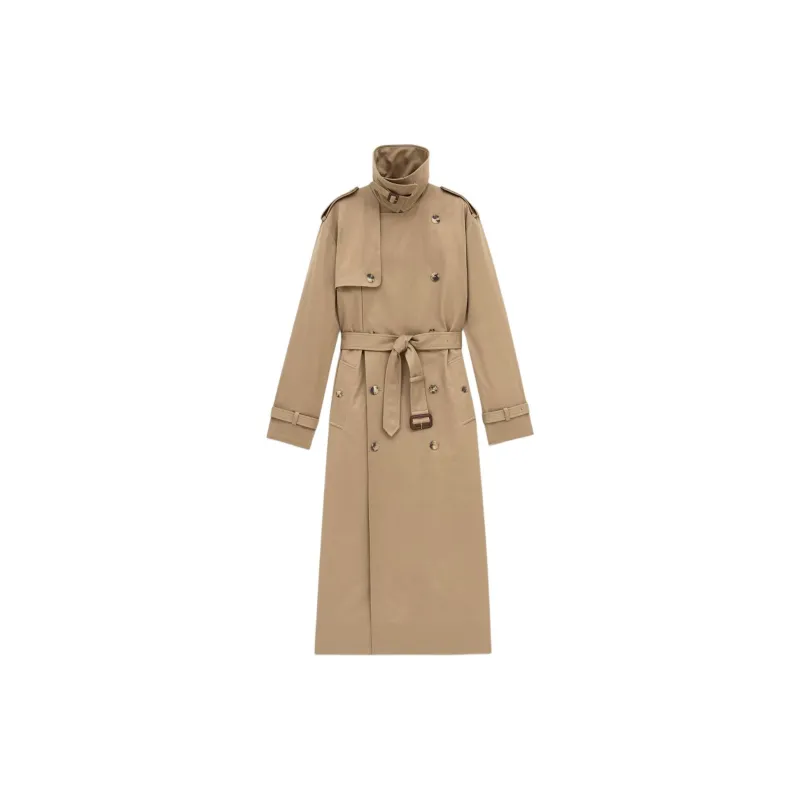 SAINT LAURENT Cotton Trench Coat-1