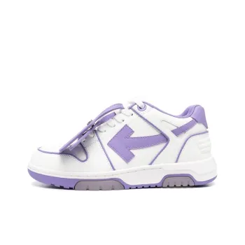 OFF WHITE Out Of Office Ooo Low Tops Outlined White Lilac Purple Women's