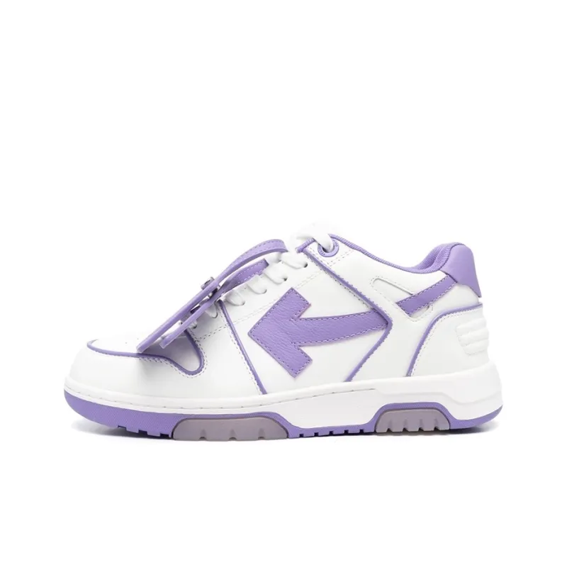 OFF WHITE Out Of Office Ooo Low Tops Outlined White Lilac Purple Women's-0