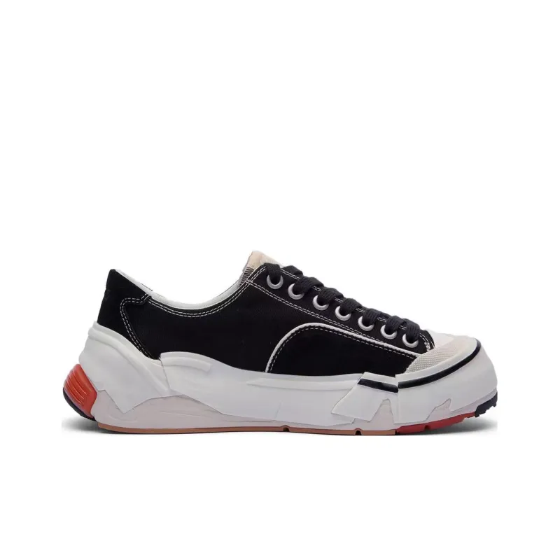 LiNing Wuji Durable Breathable Low Top Skateboard Shoes Women's Black White-1