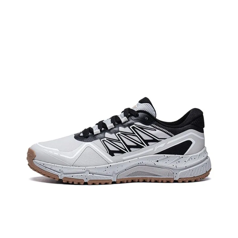 LiNing Yitai Lite Durable Breathable Low Top Running Shoes Gray Black-0