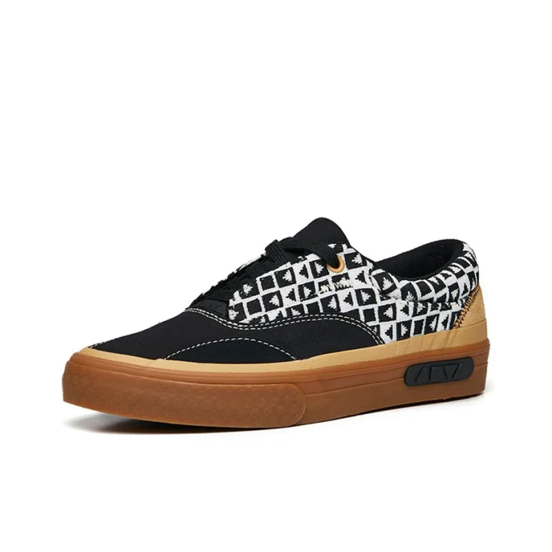 Anta Ao Li CVS Wear-Resistant Low-Top Skateboard Shoes Men's Black White-2