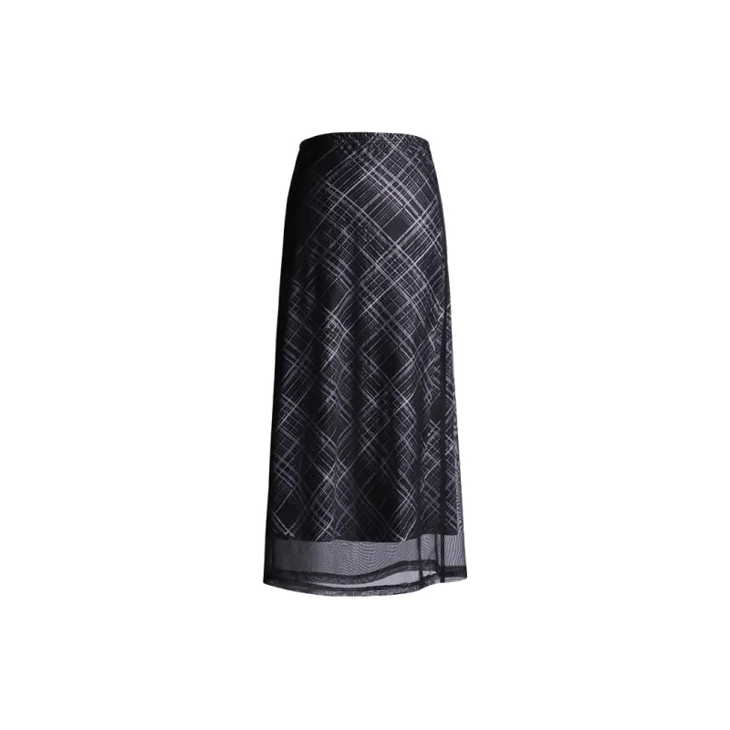 MJB Casual Long Skirts Women's Black-1