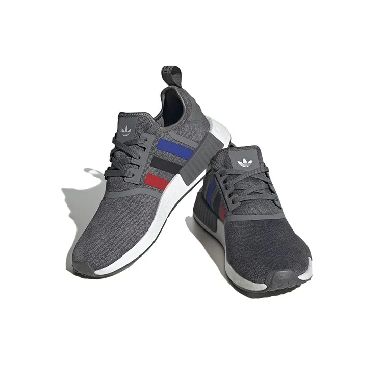 Adidas Originals Nmd R1 Grey Better Scarlet Core Black-2