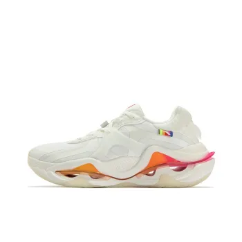361° Wind Whirlpool Anti Slip Wear Resistant Low Top Running Shoes Men's White Orange