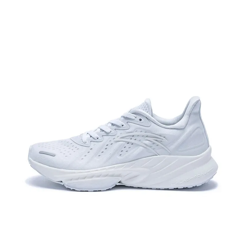 Anta Running Collection Cushioned Slip-Resistant Abrasion-Resistant Low-Top Running Shoes Women's Gray White-0
