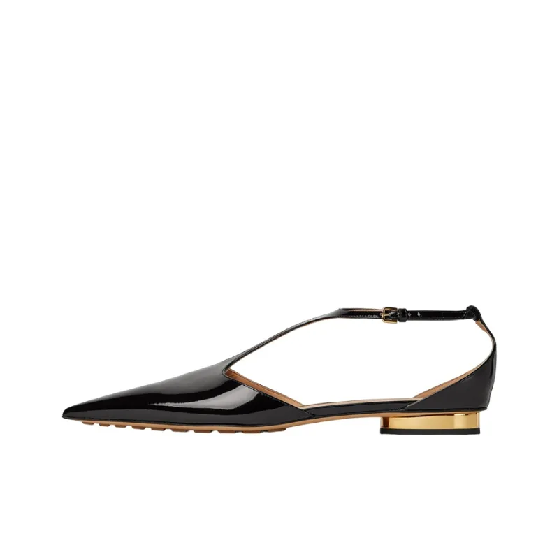 Bottega Veneta Rocket Flat Shoes Women's Black-0