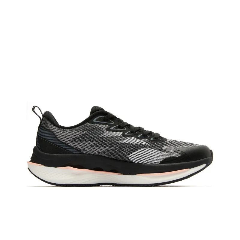 QIAODAN No Fear Cushioning Anti Slip And Wear Resistant Low Top Running Shoes Women's Black White-1