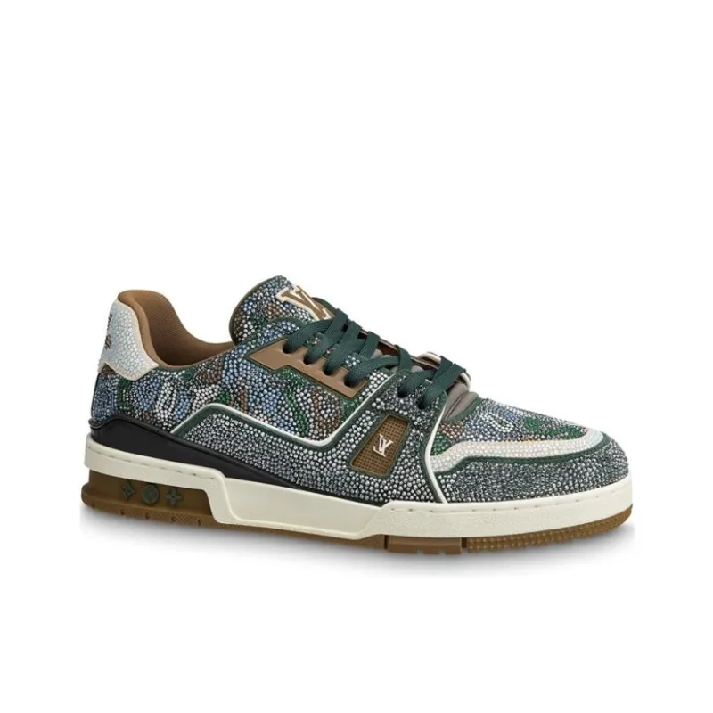 LOUIS VUITTON Trainers 'Grey Crystals'-1