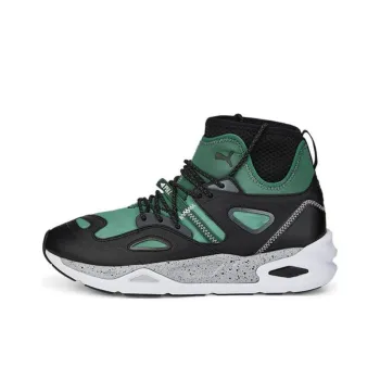 PUMA Cushioning, Slip Resistant, And Abrasion Resistant High Top Casual Shoes Unisex Green Black