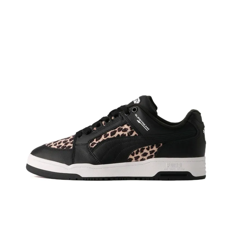 PUMA SLIPSTREAM LO ANIMAL Anti-Slip Wear-Resistant Low-Top Skateboard Shoes Unisex Black-0